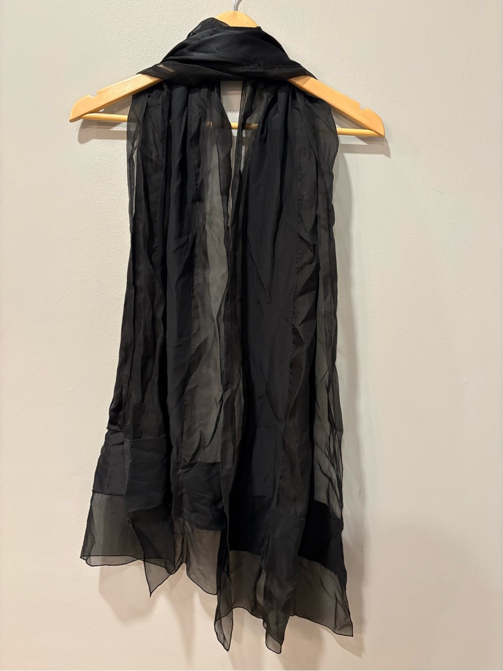 Black Chiffon Scarf - Women Accessories